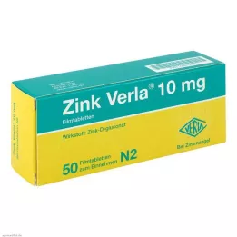 ZINK VERLA 10 mg potahované tablety, 50 ks
