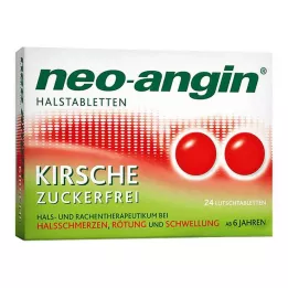 NEO-ANGIN Višňové pastilky do krku, 24 ks