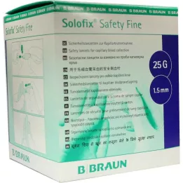 SOLOFIX Safety Fine lancety 25 Gx1,5 mm, 200 ks