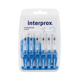 INTERPROX kónický modrý mezizubní kartáček Blis, 6 ks