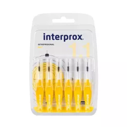 INTERPROX mini žlutý mezizubní kartáček blistr, 6 ks
