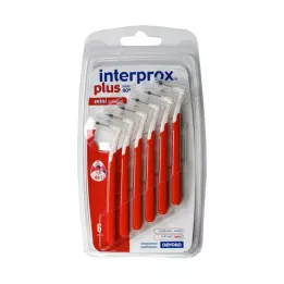 INTERPROX plus mini kónický červený mezizubní kartáček, 6 ks