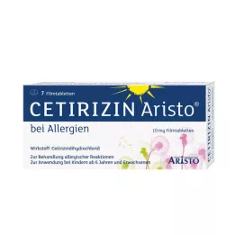 CETIRIZIN Aristo na alergie 10 mg potahované tablety, 7 ks