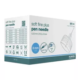 KLINION Měkká jemna plus jehla pera 0,25x8 mm 31 g, 110 ks