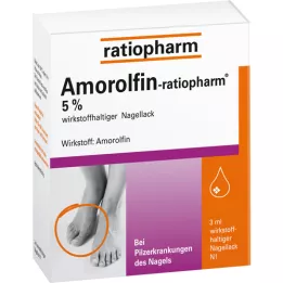 Amorolfin-ratiopharm 5% aktivní složka. Lak na nehty, 3 ml