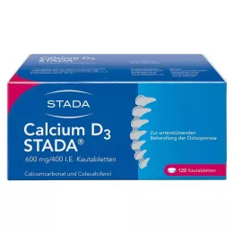 CALCIUM D3 STADA 600 mg/400 I.E. žvýkací tablety, 120 ks