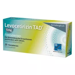 LEVOCETIRIZIN TAD 5 mg potahované tablety, 20 ks