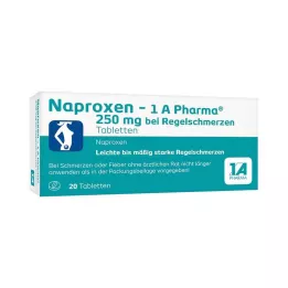NAPROXEN-1A Pharma 250 mg na menstruační bolest, 20 ks