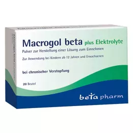 MACROGOL beta plus elektrolyty prášek pro perorální podání, 20 ks