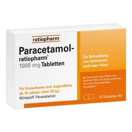 PARACETAMOL-ratiopharm 1 000 mg tablety, 10 ks