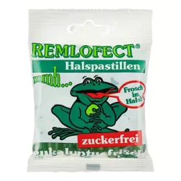REMLOFECT Krční pastilky eukalyptus bez cukru čerstvé, 50 g