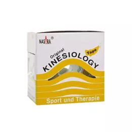 NASARA Kineziologický tejp 5 cmx5 m žlutý, 1 kus