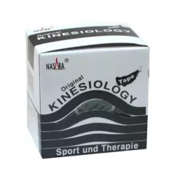NASARA Kineziologický tejp 5 cmx5 m černý, 1 kus
