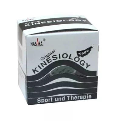 NASARA Kineziologický tejp 5 cmx5 m černý, 1 kus NASARA Kineziologický tejp 5 cmx5 m černý, 1 kus