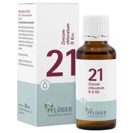 BIOCHEMIE Pflüger 21 Zincum chloratum D 6 kapek, 30 ml