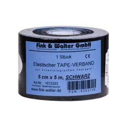 TAPE elastický 5 cmx5 m černý, 1 ks