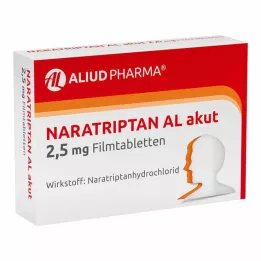 NARATRIPTAN AL akutní 2,5 mg potahované tablety, 2 ks