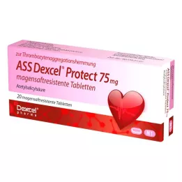 ASS Dexcel Protect 75 mg enterosolventní tablety, 20 ks