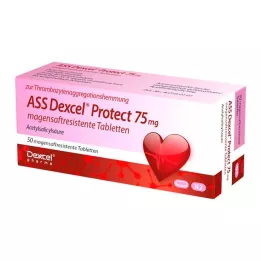 ASS Dexcel Protect 75 mg enterosolventní tablety, 50 ks