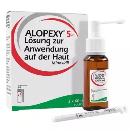 ALOPEXY 5% roztok pro kožní aplikaci, 3X60 ml