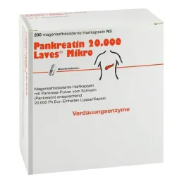 Pancreatin 20000 Laves mikro gastrorezistentní kapsle, 200 ks