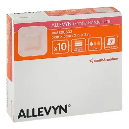 Allevyn Gentle Border Lite 5x5 cm pěnový obvaz, 10 ks