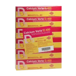 CALCIUM VERLA D 400 šumivé tablety, 120 ks