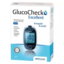 GLUCOCHECK Vynikající sada glukometru mg/dl, 1 ks