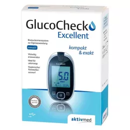 GLUCOCHECK Vynikající sada glukometru mmol/l, 1 ks