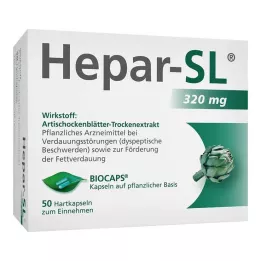HEPAR-SL 320 mg tvrdé tobolky, 50 ks