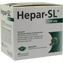 HEPAR-SL 320 mg tvrdých tobolek, 100 ks