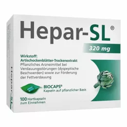 HEPAR-SL 320 mg tvrdé tobolky, 100 ks