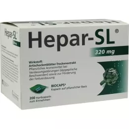 HEPAR-SL 320 mg Hard Capsules, 200 ks