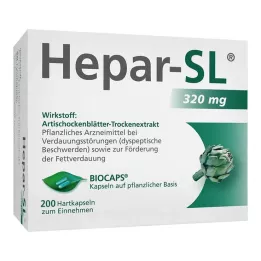 HEPAR-SL 320 mg tvrdé tobolky, 200 ks