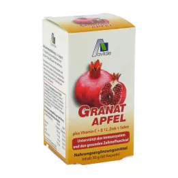 GRANATAPFEL 500 mg plus vit.c+b12+zink+selenium caps., 60 ks
