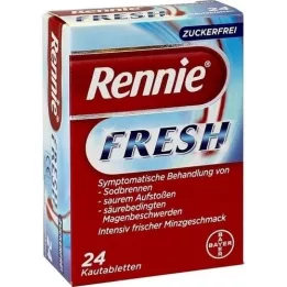 RENNIE FRESH Žvýkací tablety, 24 ks