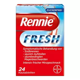 RENNIE FRESH Žvýkací tablety, 24 ks