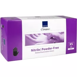 NITRIL Rukavice bez pudru x-small černé, 200 ks