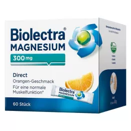 BIOLECTRA Magnesium 300 mg Direct Orange Sticks, 60 ks