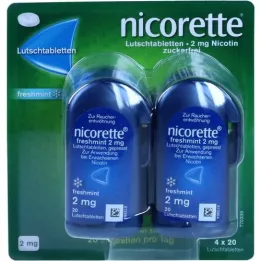 Nicorette Freshmint 2 mg páky tablety lisované, 80 ks