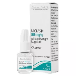 MICLAST 80 mg/g léčivý lak na nehty, 3 ml