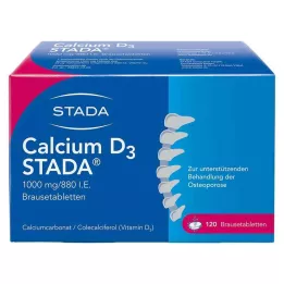 CALCIUM D3 STADA 1000 mg/880 I.E. šumivé tablety, 120 ks