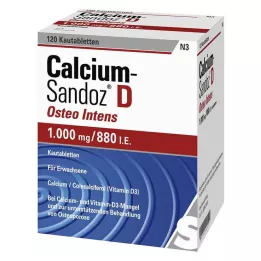 CALCIUM SANDOZ D Osteo intens žvýkací tablety, 120 ks