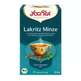 YOGI TEA Organické filtrační sáčky s mátou z lékořice, 17 x 1,8 g