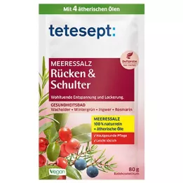Tetesept Mořská sůl zpět a rameno, 80 g