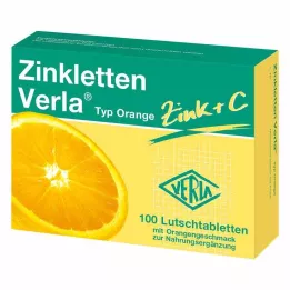 ZINKLETTEN Verla pomerančové pastilky, 100 ks