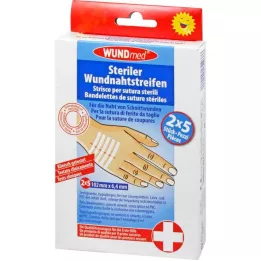 WUNDNAHTSTREIFEN 6,4x102 mm, 2X5 ks