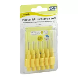 TEPE Mezizubní kartáček x-soft 0,7mm ISO 4 žluté, 6 ks