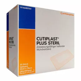 CUTIPLAST Plus sterilní obvaz 7,8x10 cm, 55 ks
