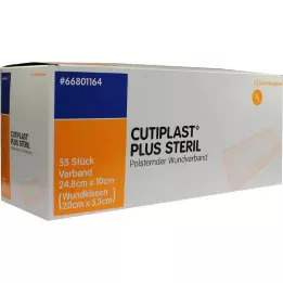 CUTIPLAST Plus sterilní obvaz 10x24,8 cm, 55 ks